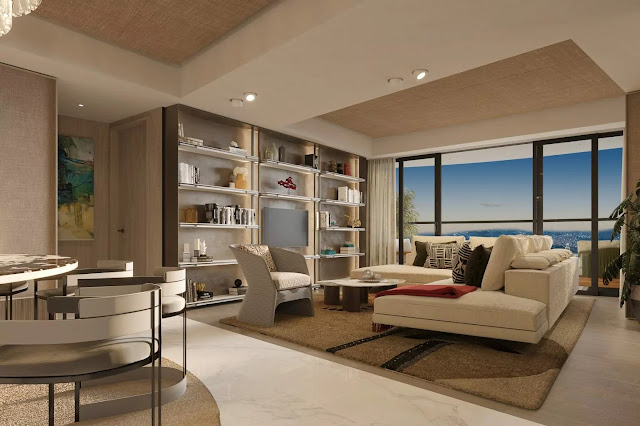 Three-Bedroom's Living Area at The Haraya Residences Bridgetowne Three-Bedroom's Living Area at The Haraya Residences Bridgetowne